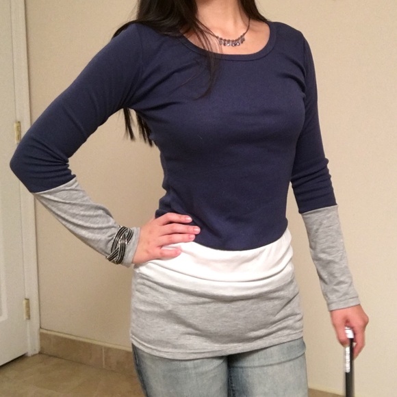 Color Striped Long Sleeve Shirt - Picture 3 of 4